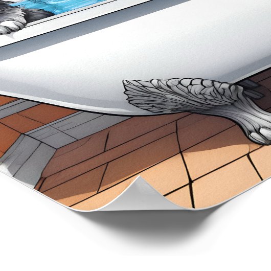 Die sonnigen Tiere Poster (Ecke)