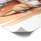 Die sonnigen Tiere Poster (Ecke)