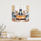 Die sonnigen Tiere Poster (Küche)