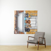 Die sonnigen Tiere Wandteppich (Beispiel (Horizontal))