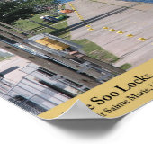 Die Soo-Locks - Sault Ste. Marie, Michigan Poster (Ecke)