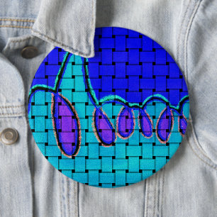 Die Sophisticated Silhouette   Französisch Blau Ge Button