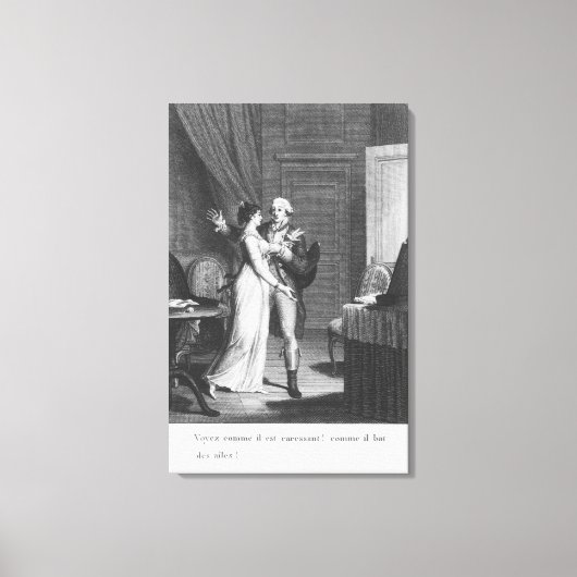 Die Sorgen von Werther' Leinwanddruck (Vorderseite)