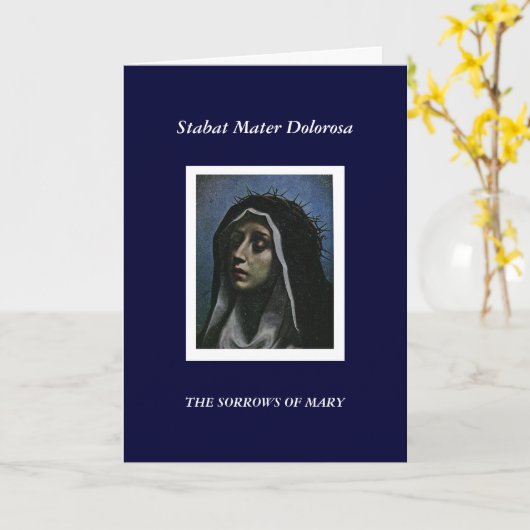 DIE SORROWS VON MARIA KARTE (Gelbe Blume)