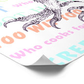 Die Sounds machen Owls! "Owl Calls" - Einzigartige Poster (Ecke)