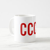 Die Sowjetunion "CCCP " Kaffeetasse (Vorderseite Links)
