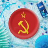 Die Sowjetunion - UDSSR-Flagge Pappteller (Party)