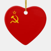 Die Sowjetunions-Flagge Keramik Ornament (Vorne)