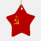 Die Sowjetunions-Flagge Keramik Ornament (Rechts)