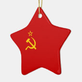 Die Sowjetunions-Flagge Keramik Ornament (Links)