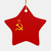 Die Sowjetunions-Flagge Keramik Ornament (Hinten)