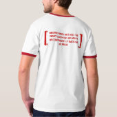 Die Sowjetunions-Hammer und Sichel - besonders T-Shirt (Rückseite)