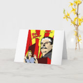 Die Sowjetunions-Plakat des roten Schreckens Karte (Gelbe Blume)