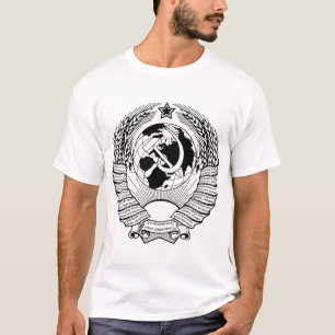 Die Sowjetunions-Wappen Schwarzes u. Weiß T-Shirt