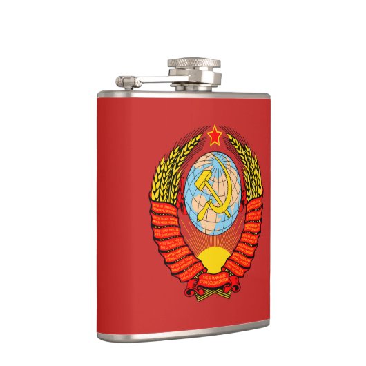 Die Sowjetunions-Wappen UDSSR Flachmann (Rechts)