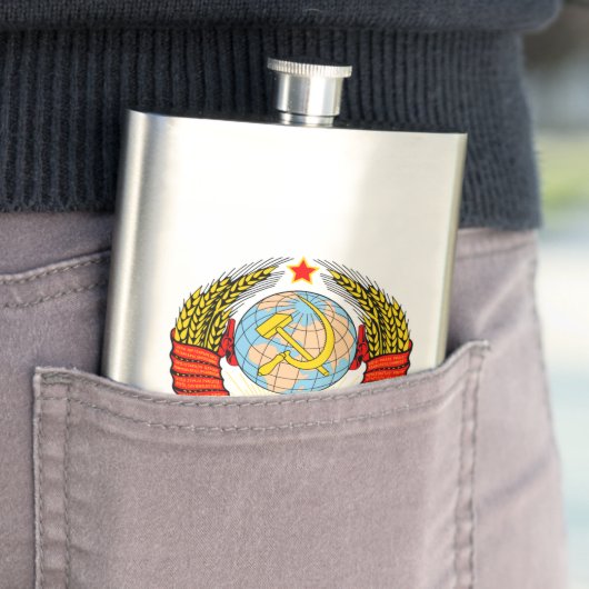 Die Sowjetunions-Wappen UDSSR Flachmann (Beispiel)