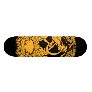Die Sowjetunions-Wappen winden Vintagen Russen Skateboard