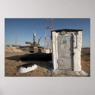 Die Soyuz Rakete kurz nach Ankunft Poster