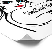 Die Sozialarbeiterin Rosie vom Riveter Button Up Poster (Ecke)