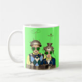 die Space Cadet Brüder Kaffeetasse (Links)