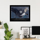 Die Space Shuttle Discovery führt einen Rückschlag Poster (Heimbüro)