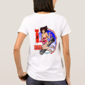 Die Spaghetti-Bügel-Shirt JBombs Frau T-Shirt (Rückseite)