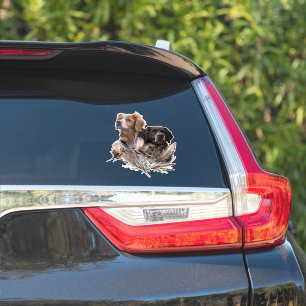 Die Spaniels der Bretagne, die Bretagne, Aufkleber
