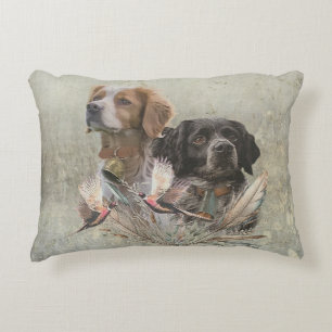 Die Spaniels der Bretagne, die Bretagne, Dekokissen