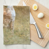 Die Spaniels der Bretagne, die Bretagne, Geschirrtuch (Viertel Falte)