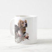 Die Spaniels der Bretagne, die Bretagne, Kaffeetasse (Vorderseite Links)