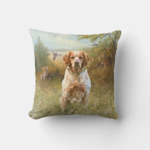 Die Spaniels der Bretagne, die Bretagne, Kissen