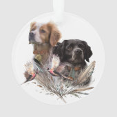 Die Spaniels der Bretagne, die Bretagne, Ornament (Rückseite)