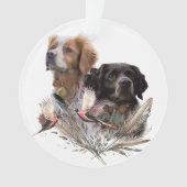 Die Spaniels der Bretagne, die Bretagne, Ornament (Vorderseite)