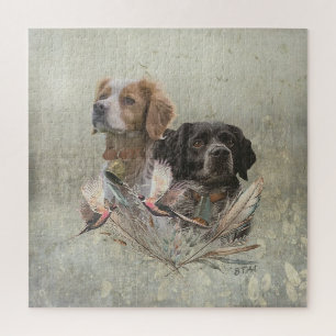 Die Spaniels der Bretagne, die Bretagne, Puzzle