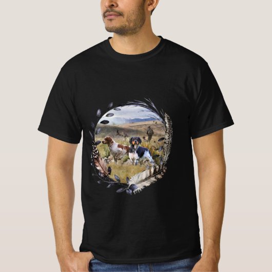 Die Spaniels der Bretagne, die Bretagne, T-Shirt (Vorderseite)