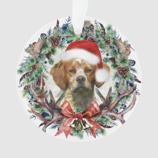Die Spaniels in der Bretagne, Weihnachten Ornament (Vorderseite)