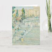 Die Spanische Treppe, Rom | Childe Hassam Karte (Vorderseite)