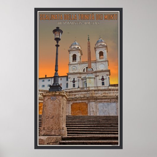 Die spanischen Schritte Poster (Vorne)