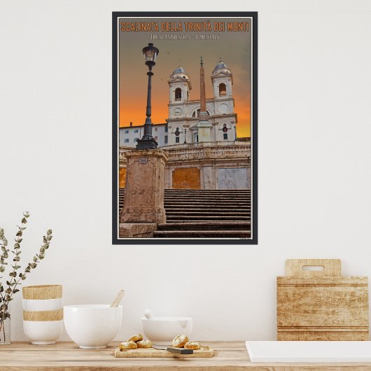 Die spanischen Schritte Poster (Küche)