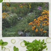 Die späte Sommersonne im Garten Geschirrtuch (Gefaltet)