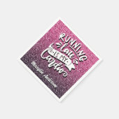 DIE SPÄTERE AUSFÜHRUNG IST MEIN CARDIO-GLITZER-TYP SERVIETTE (Ecke)