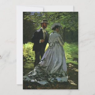 Die Spaziergänger (Die Promenierenden) von Monet H Einladung