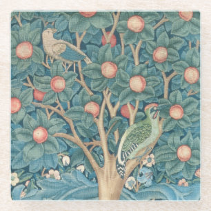 Die Specht-Tapisserie, Detail der Spechte Glasuntersetzer