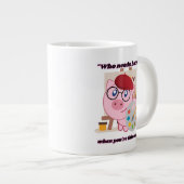 die Speckschweine-Zitat benötigen Jumbo-Tasse (Vorderseite Rechts)