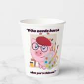 die Speckschweine-Zitat benötigen Pappbecher (Rückseite)