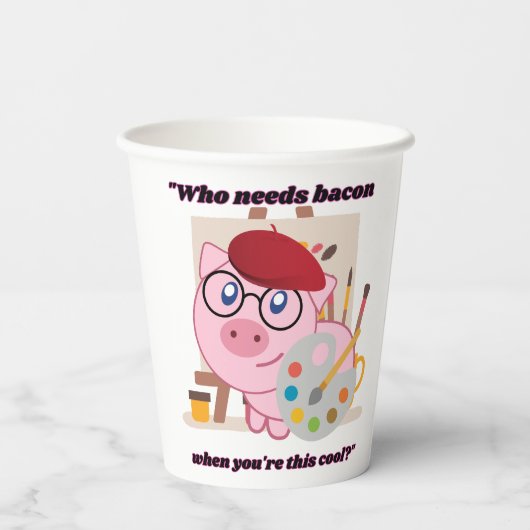 die Speckschweine-Zitat benötigen Pappbecher (Rückseite)