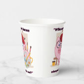 die Speckschweine-Zitat benötigen Pappbecher (Rechts)