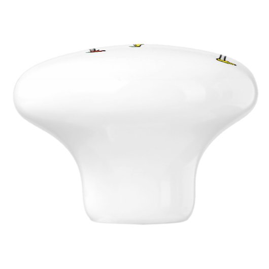 Die Speisekarte wurde mit dem Spoon-Kinderzimmer-D Keramikknauf (Seitenansicht)