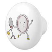 Die Speisekarte wurde mit dem Spoon-Kinderzimmer-D Keramikknauf (Rechts)