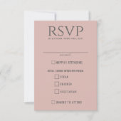 Die Speisen des Pastel Beach RSVP Karte (Vorderseite)